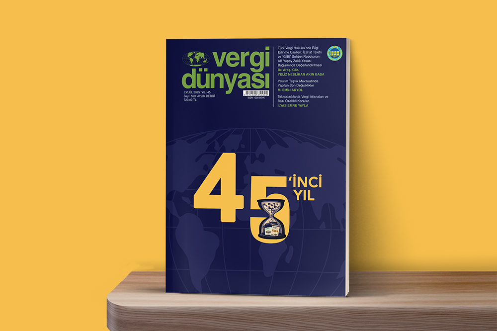Eylül 2025 Vergi Dünyası Dergisi